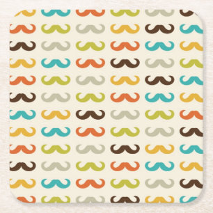 Dessous De Verre Carré Motif avec la moustache