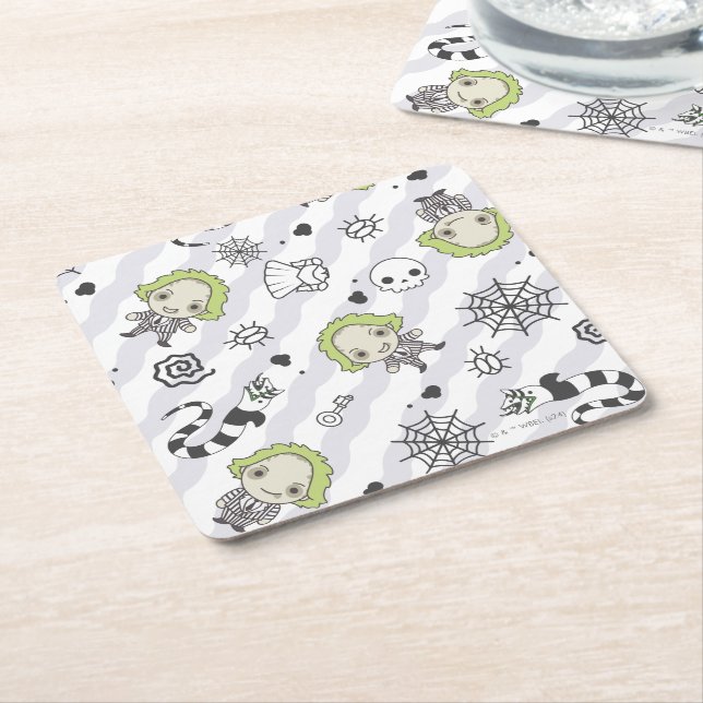Dessous De Verre Carré Motif Beetlejus (Incliné)