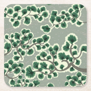 Dessous De Verre Carré Motif d'arbre en bonsaï