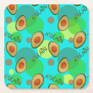 Dessous De Verre Carré Motif d'avocat frais et amusant