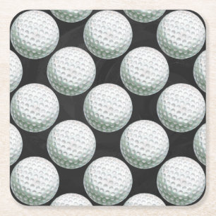 Dessous De Verre Carré Motif de balle de golf peint
