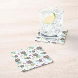 Dessous De Verre Carré Motif De Chats, Chats Mignons, Chatons, Poisson