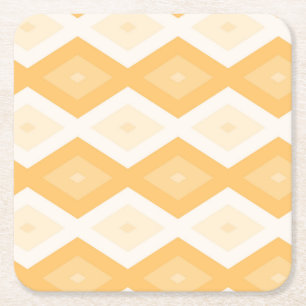 Dessous De Verre Carré Motif de diamant jaune