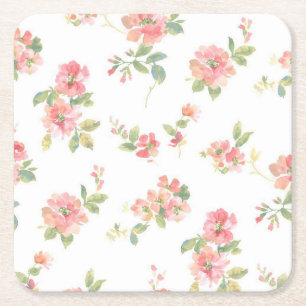Dessous De Verre Carré Motif de fleurs