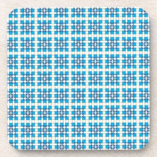 Dessous-de-verre Carré motif de la mer géométrique moderne
