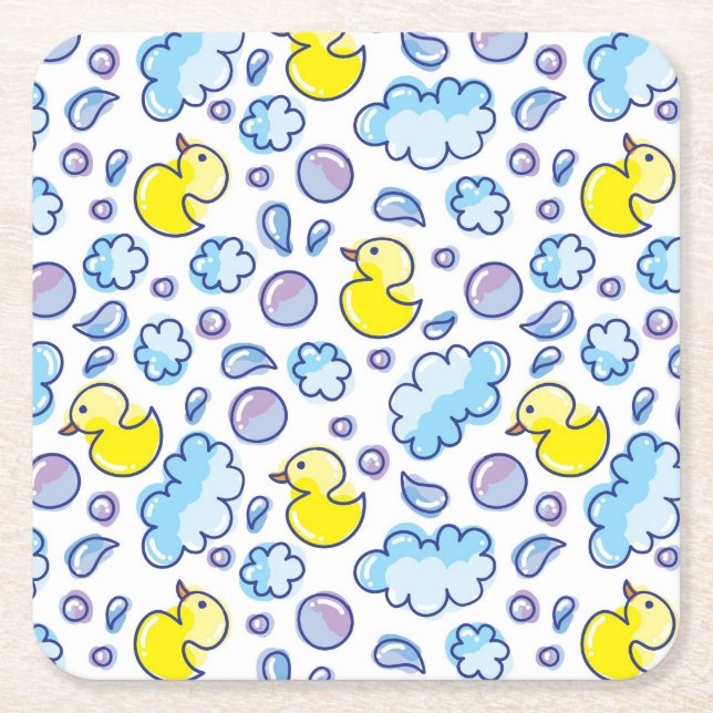 Dessous De Verre Carré motif de lavage (Devant)