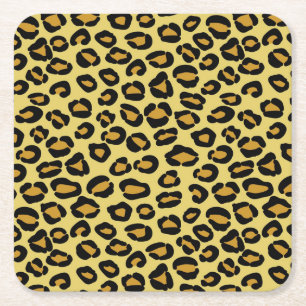 Dessous De Verre Carré Motif de léopard