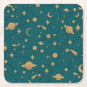 Dessous De Verre Carré Motif de l'espace