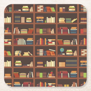 Dessous De Verre Carré Motif de livre