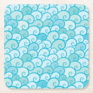 Dessous De Verre Carré Motif de mer