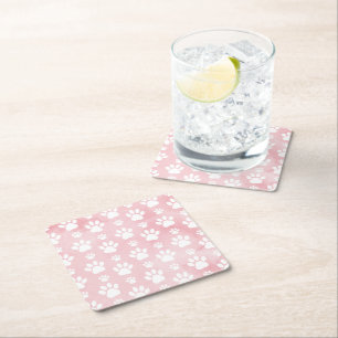 Dessous De Verre Carré Motif De Pâtes, Patrouilles Blanches, Aquarelles, 