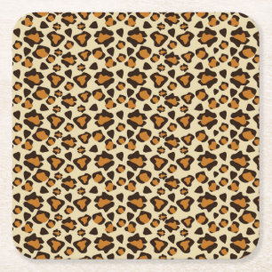 Dessous De Verre Carré Motif de peau de guépard