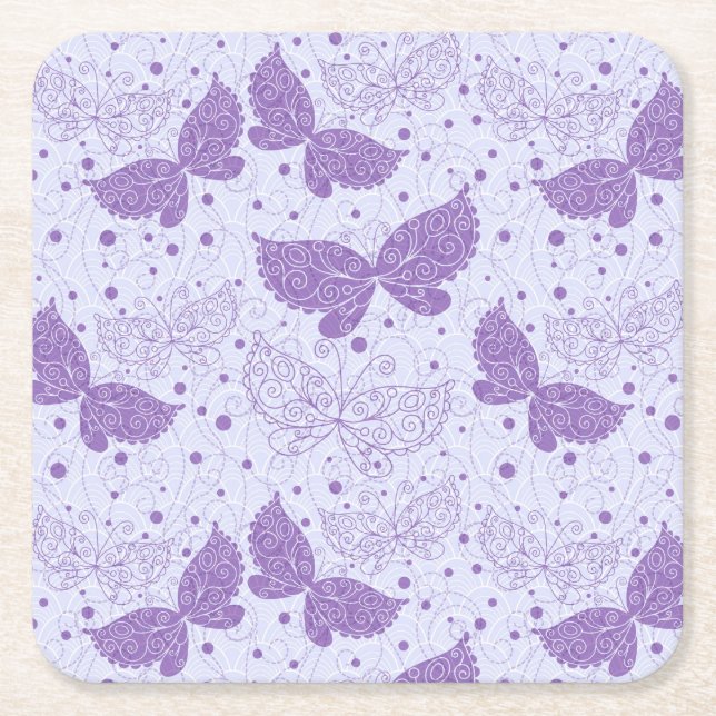 Dessous De Verre Carré Motif de ressort (Devant)