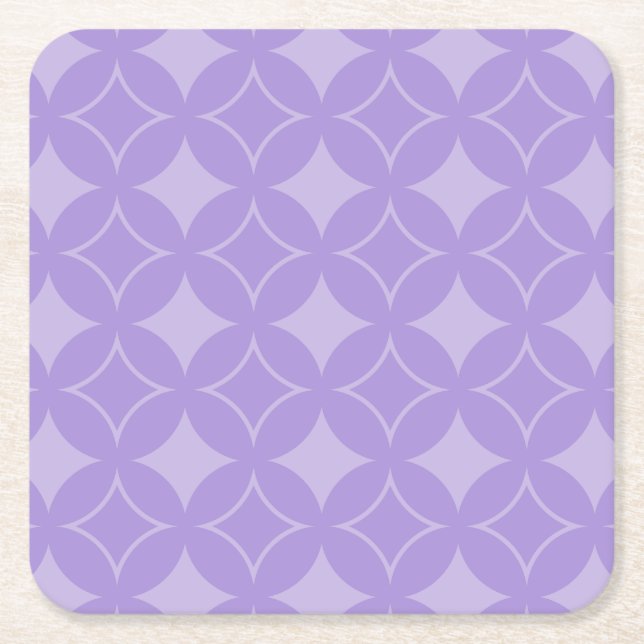 Dessous De Verre Carré Motif de shippo Lilac (Devant)