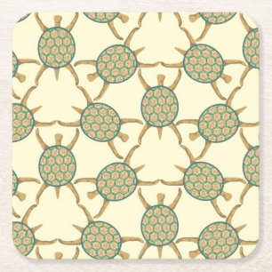 Dessous De Verre Carré Motif de tortue