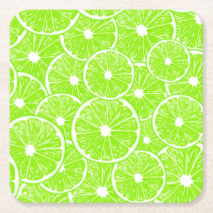 Dessous De Verre Carré Motif de tranches de chaux