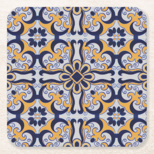 Dessous De Verre Carré motif de tuiles portugaises