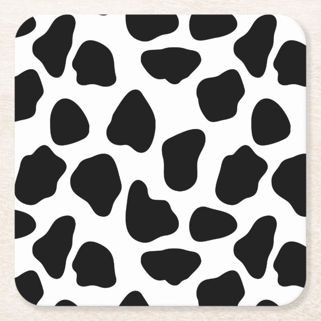 Dessous De Verre Carré Motif de vache (Devant)