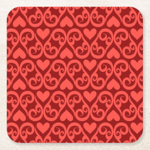 Dessous De Verre Carré Motif de Valentine