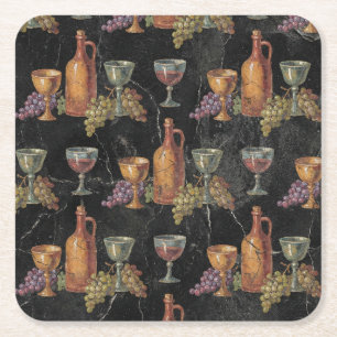 Dessous De Verre Carré Motif de vin antique romain