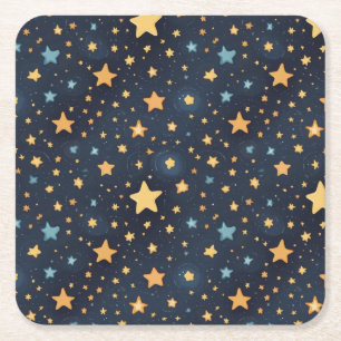Dessous De Verre Carré Motif d'étoiles