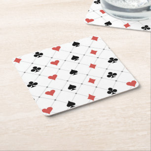 Dessous De Verre Carré Motif du pont de cartes