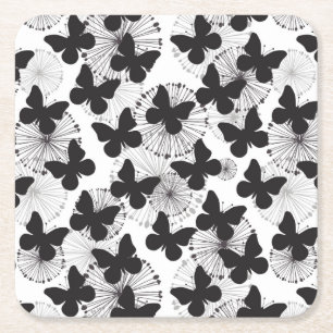 Dessous De Verre Carré motif d'un papillon