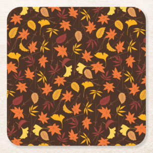 Dessous De Verre Carré Motif Feuille de l'érable-45947