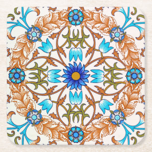 Dessous De Verre Carré Motif floral vintage, William Morris
