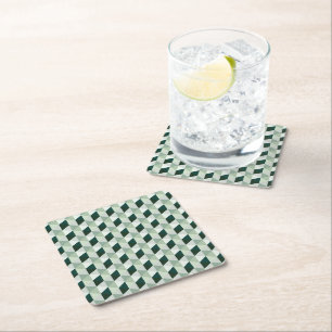 Dessous De Verre Carré Motif Géométrique Abstrait - N° 01
