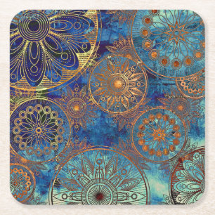 Dessous De Verre Carré Motif grunge d'art