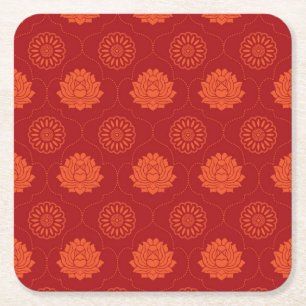 Dessous De Verre Carré Motif indien