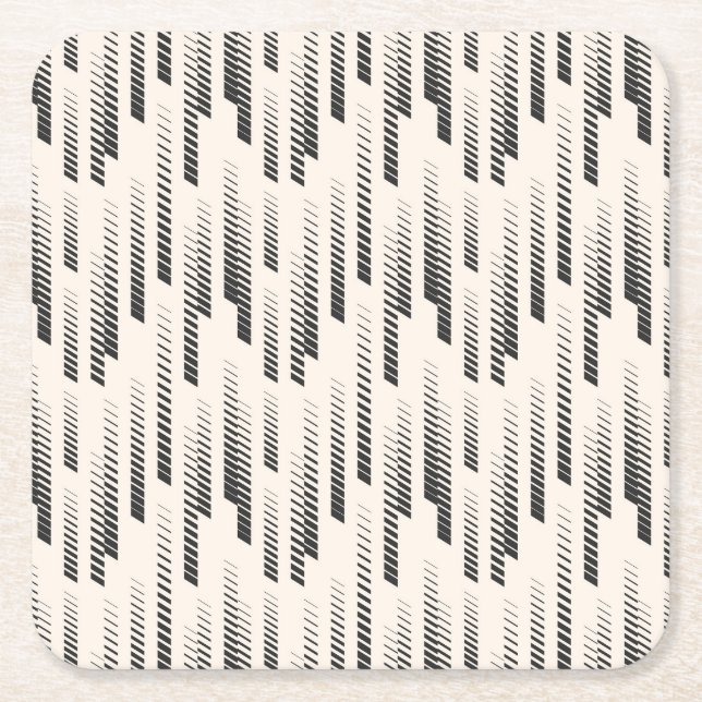 Dessous De Verre Carré Motif moderne de pluie (Devant)