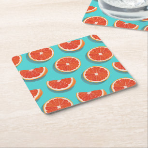 Dessous De Verre Carré Motif orange juteux doux