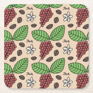 Dessous De Verre Carré Motif Plante Java