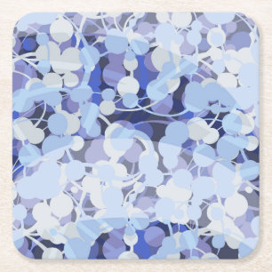 Dessous De Verre Carré Motif pourpre de microbe