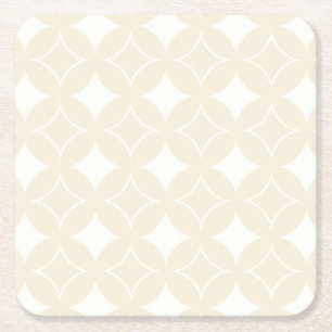 Dessous De Verre Carré Motif shippo beige