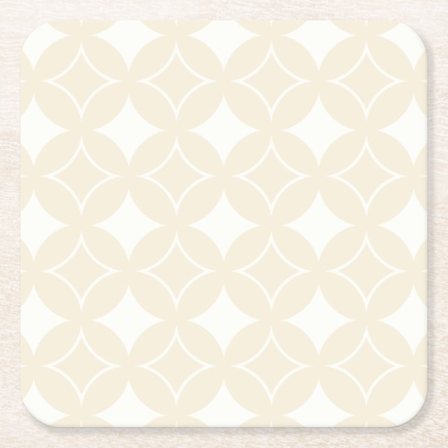 Dessous De Verre Carré Motif shippo beige (Devant)
