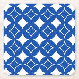 Dessous De Verre Carré Motif shippo bleu et blanc