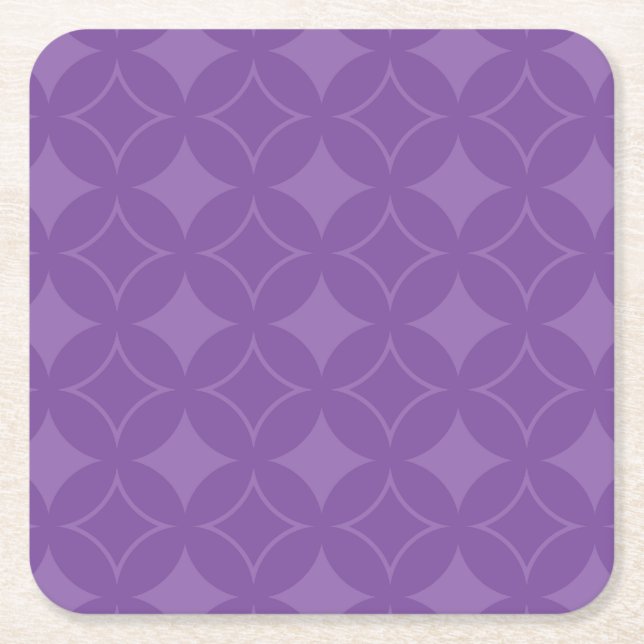 Dessous De Verre Carré Motif shippo violet (Devant)
