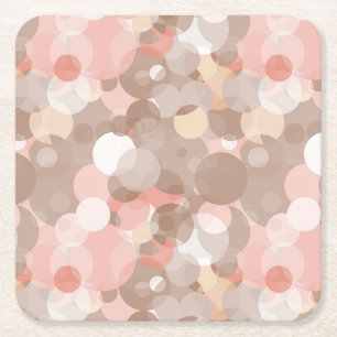 Dessous De Verre Carré Motif simple - cercles