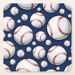 Dessous De Verre Carré Motif sportif de baseball