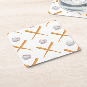Dessous De Verre Carré Motif sportif de baseball Batup