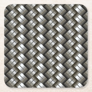 Dessous De Verre Carré Motif tissé en métal