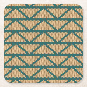 Dessous De Verre Carré Motif tricoté par style ethnique
