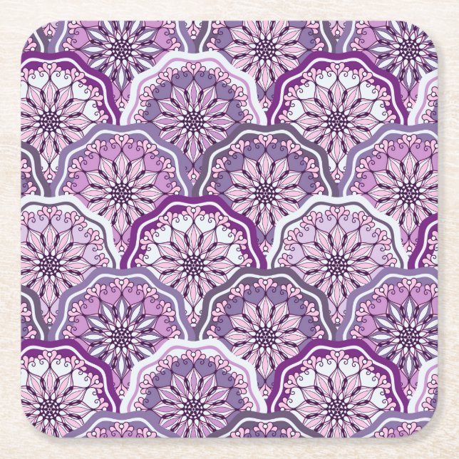 Dessous De Verre Carré Motif vintage (Devant)
