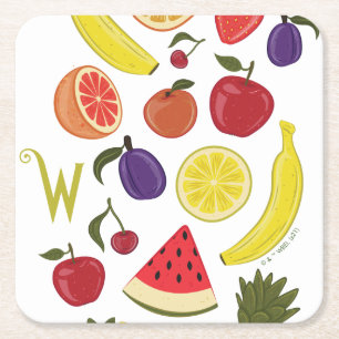 Dessous De Verre Carré Motif Willy Wonka Lickable Wallpaper