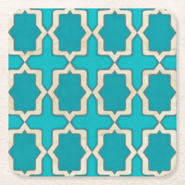 Dessous De Verre Carré Motifs du marché V (Devant)