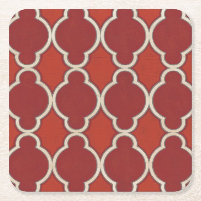Dessous De Verre Carré Motifs du marché VII (Devant)
