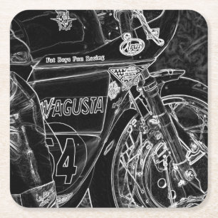 Dessous De Verre Carré Moto 1 côtier